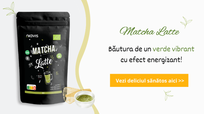 Matcha Latte bautura sanatoasa cu efect energizant